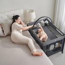 Pamo Babe Portable Playpen Foldable Playard Portable Crib for Baby and Toddlers by TinyTreasures Baby Boutique