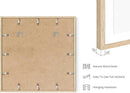 HAUS AND HUES Solid Oak 20”x20” Picture Frame Matted to 16”x16” - 20x20 Square Photo Frame, Beige 20x20 Picture Frame with Mat, 20 x 20 Frame Picture Frames for Wall (Beige Oak Frame) by CozyNest Decor