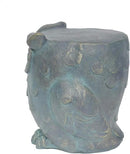 Christopher Knight Home Agnes Owl Garden Stool, Lightweight Concrete, Gold Patina Finish by CozyNest Decor