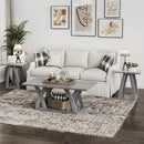 End Tables Living Room, Side Table Beside Sofa, Nightstand for Bedroom, Couch Side Table with Shelf, Modern End Table for Living Room, Grey End Table Set of 2 by CozyNest Decor