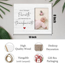 Grandparents Picture Frame Gifts - First Time Grandparents Gifts, Grandparents Baby Announcement Frame, Promoted to Grandparents Wooden Picture Frame for Tabletop or Wall Hanging 4x6 Photo by TinyTreasures Baby Boutique