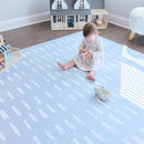 Baby Play Mats for Floor - Shoreline (6x6ft) - Premium EVA Foam Play Mat for Babies & Toddlers - Perfect for Tummy Time, Crawling, Playroom - Stylish & Comfortable Kids Play Mat by TinyTreasures Baby Boutique