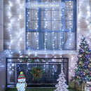 JMEXSUSS 300 LED 9.8x9.8Ft Curtain Lights Indoor with Remote, White Christmas Lights Plug in, 8 Modes White String Lights for Bedroom Wall Wedding Reception Dorm Party Backdrop Window Outdoor Decor by CozyNest Decor