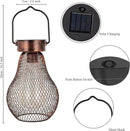 Solar Lanterns Outdoor Hanging Lights for Porch Waterproof,2 Pack Solar Lights Led Powered Lanterns Decorative for Outside Yard Garden Patio Pathway Decor by GreenHaven Gardens