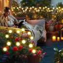 Solar Garden Lights Outdoor, 4 Pack Firefly Swaying Lights, Waterproof Garden Decor for Yard Patio Pathway Lawn, Gardening Gifts for Women Christmas Decoration by GreenHaven Gardens