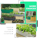 Galvanized Raised Garden Bed Kit, Oval Large Metal Planter Box, Sturdy and Durable, Garden Boxes Outdoor Raised for Vegetables, Fruits, Flowers and Herbs, 8x4x1ft (Silver) by GreenHaven Gardens