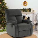 Swivel Rocker Recliner for Adults, Rocking Small Recliner Chair for Small Spaces, Glider-Nursery Rocking Chair for Living Room, RV, Nursery, Bedroom, Grey by TinyTreasures Baby Boutique