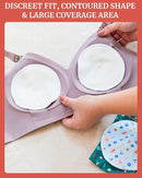 Nursing Pads - Breast Pads for Leaking Milk - Reusable & Washable Breastfeeding Pads - Stay Dry Longer - Almohadillas y Protectores de Lactancia - Viscose derived from Bamboo - 10 Pads by TinyTreasures Baby Boutique