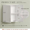 FIMELLO 30" Laundry Room Cabinets Wall Mounted,White by CozyNest Decor