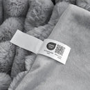 Cozy Bliss Faux Fur Throw Blanket for Couch, Cozy Warm Plush Striped Blanket for Sofa Bedroom Living Room,60 * 80 Inches Grey by CozyNest Decor