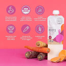 Serenity Kids 6+ Months USDA Organic Veggie Puree Baby Food Pouches | No Sugary Fruits or Added Sugar | Allergen Free | 3.5 Ounce BPA-Free Pouch | Roots | 1 Count by TinyTreasures Baby Boutique