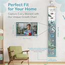 A Lifetime Story Growth Chart for Wall - Personalized for Photos, Photo Stickers, and Memory Album Feature - Height Chart for Kids - Child Height Wall Chart - Height Measurement for Wall by CozyNest Decor