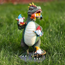Dinosaur Eating Gnomes Garden Decor Statue - Funny Dinosaur Gnome Massacre Outdoor Decor for Yard, Patio, Lawn Ornaments - Garden Gifts for Mothers Day, Housewarming, Festival by GreenHaven Gardens