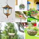 RIFNY Gold Hanging Chains with Hooks, 10 Pieces 24 Inch Chain for Hanging Bird Feeders Planters Baskets Billboards Lanterns Wind Chimes Ornaments Outdoor/Indoor Use (24 inch 10pcs) by GreenHaven Gardens