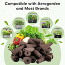 Ahopegarden 120pcs Hydroponic Pods Kit: Compatible with AeroGarden Herb Kits with 120 Grow Sponges; 120 Pods Lable, Highly Breathable - Indoor Garden Kit Supplies for Most Brands by GreenHaven Gardens