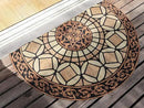 CHICHIC Entrance Door Mat Large 18 x 30 Inch Entry Way Doormat Front Door Rugs Outdoors Heavy Duty Welcome Mat Non Slip Rubber Back Low Profile for Garage, Patio, High Traffic Area, Semicircle by CozyNest Decor