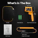 50:1 Infrared Thermometer -58F to 1796F, Laser Temp Gun with Thermocouple Probe for Pizza Oven, HVAC, BBQ, High Temp Gun with Humidity Sensor, Accurate for Home and Industrial Use by TinyTreasures Baby Boutique