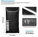 Hanging Laundry Hamper Bag XL 40x22", Space Saving over the Door Storage Bags, Behind the Door Hampers for Dirty Clothes & Wall Mounted Basket for Bathroom, Organizer for Small Room Spaces RV by CozyNest Decor