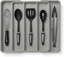 SMIRLY Silverware Drawer Organizer – Bamboo Kitchen Drawer Organizer, Adjustable Utensil Holder and Cutlery Tray, Drawer Dividers for Flatware and Kitchen Utensils by CozyNest Decor