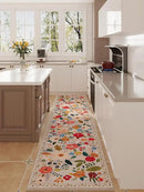 Runners for Hallways Kitchen Runner Rug Non Slip 2'x 10' Long Washable Rugs with Rubber Backing Soft Floral Carpet Runner for Hallways, Kitchen, Laundry, Bedroom, Bathroom(Beige) by CozyNest Decor