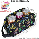 Cerbonny Freezable Cooler Bag for Work/School Travel - Mini Insulated Bag Fit For Yogurt, Suit for 3+(Black Dinosaur) by TinyTreasures Baby Boutique