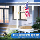 Solar Spot Lights Outdoor Waterproof IP67, 8 Pack - 50 LED Adjustable Solar Powered Landscape Spotlight with 3 Lighting Modes, Stake Light for Outside Yard Lawn Pathway Tree (Cool White) by GreenHaven Gardens