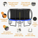 JUMPZYLLA Trampoline Outdoor 8FT 10FT 12FT 14FT 15FT 16FT with Enclosure and Ladder, ASTM Approved Recreational Trampoline for Kids and Adults, Anti-Rust Coated Frame by TinyTreasures Baby Boutique