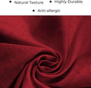 D'Moksha Homes Red Linen Table Runner 108 Inches Long - 100% Pure Linen Diamond Table Runner 14 x 108 Inch for Dining, Fall and Halloween - Machine Washable by CozyNest Decor