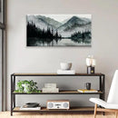 TAIJXAGSG Canvas Art Wall Decor Paintings Art Prints Modern Wall Art For Living Room Decorations Mountain Lake View Landscape Artwork Wall Bedroom Kitchen Office Home Wall Decor Artwork 24"×48" by CozyNest Decor