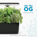 AeroGarden Harvest 2.0, Indoor Garden Hydroponic System with LED Grow Light, Holds up to 6 AeroGarden Pods, Cream by GreenHaven Gardens