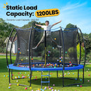 ORCC 1200LBS Weight Capacity Trampoline 16 15 14 12 10 8 FT for Kids with Safety Enclosure Net for Children Adults Outdoor Yard Trampolines by TinyTreasures Baby Boutique