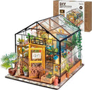 Rolife DIY Miniature Dollhouse Kit,Green House with Furniture and LED,Wooden Dollhouse Kit,Best Birthday and Valentine's Day Gift for Women and Girls by GreenHaven Gardens