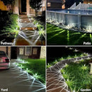 DenicMic Solar Lights Outdoor 10 Pack Waterproof 6000K Cold White LED Stainless Steel Stake for Pathway Yard Garden Driveway Solar Powered Outside Decor by CozyNest Decor