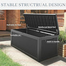 NUNU LAB 260 Gallon Outdoor Storage Box,Resin Large Sturdy Deck Box, Backyard Outside Storage Box Waterproof with Double Wall Panels,Package Delivery Garden Outdoor Hose Bin by GreenHaven Gardens