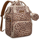 Wrangler Leopard Print Backpack Multifunction Baby Travel Bag with Changing Pad, Stroller Straps and Pacifier Case WG2204-91103LP-BR by TinyTreasures Baby Boutique