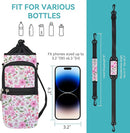 icolor Water Bottle Carrier Bag with Strap 25/32/40 oz Crossbody Bottle Holder with Phone Pocket Sling Sleeve Insulated Neoprene Water Bottle Pouch for Walking Travelling by TinyTreasures Baby Boutique