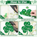 9 Sheets St Patricks Day Window Clings, 115 PCS St Patrick's Day Shamrock Window Stickers for St Patricks Day Decorations, Green Static Spring Window Clings for Glass Windows St Patricks Day Decor by CozyNest Decor