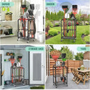 Trieez Garden Tool Organizer for Garage, Yard Tool Organizer with Wheels for Garage Organization and Storage - Sturdy Yard Tool Holder Tool Rack, for Shed, Outdoor, Tool Stand by GreenHaven Gardens
