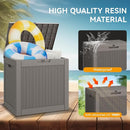 KAMABOKO 31 Gallon Outdoor Storage Box, Resin Deck Boxes Indoor and outdoor, Waterproof Storage Box Lockable Lid for Garden Tools, Package Delivery, Pool Supplies, Patio Cushions, Grey by CozyNest Decor