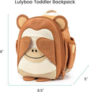 Toddler Harness Backpack Leash - Baby Walking Harness & Anti-Lost Wrist Tether - Kids Backpack 5 Storage Pockets and 2 Adjustable Child Leashes for Kids 1, 2,3,4,5,6,7 Years Old - Ultra-Soft - Monkey by TinyTreasures Baby Boutique