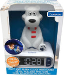 LEXiBOOK Polar Bear Digital Alarm Clock for Kids with Night Light Snooze, Childrens Clock, Luminous, White, RL800PB by TinyTreasures Baby Boutique