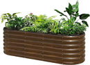 SnugNiture Galvanized Steel Raised Garden Bed, 6x2x2 ft, Outdoor Oval Deep Root Planter Box for Growing Vegetables, Flowers and Fruits by CozyNest Decor