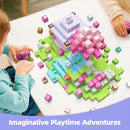 GobiDex Magnetic Blocks Kid Building Toys for 3+ Years Old Girls, STEM Sensory Gifts for Princess, Kids Magnets Build MagWonder World Game for Toddler by TinyTreasures Baby Boutique