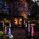 Solar Garden Lights, 6 Pack 20 LEDs Solar Delphinium Flowers Lights Gifts for Mom Grandma Women, Waterproof Solar Outdoor Lights Two Lighting Modes for Wedding Garden Yard Patio Decor by GreenHaven Gardens
