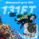 AKASO EK7000 4K30FPS 20MP WiFi Action Camera with EIS Ultra HD 131FT Waterproof Underwater Camera Remote Control 4X Zoom Support External Microphone by TinyTreasures Baby Boutique
