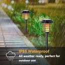 2Pack Solar Flame Lights Outdoor Solar Torch Lights Flickering Flame Solar Powered Auto On/Off Waterproof Security Path Lights for Walkway Garden Yard by GreenHaven Gardens