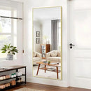 30x72inch Bathroom Mirror, Gold Rectangle Mirror with Thin Metal Frame, Large Rectangular Wall Mirrors for Bathroom, Living Roomm, Hair Salon, Big Farmehouse Mirror Hang Horizontal/Vertical by CozyNest Decor