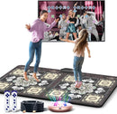 TIK-Tok Dance Mat Game for TV, Christmas Colors Wireless Plug and Play Wrinkle-Free & Non-Slip Electronic Dance Mats, Exercise Dance Pad with Camera for Kids and Adults, Boys & Girls Gifts Toy by TinyTreasures Baby Boutique