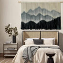 IOWER Macrame Wall Hanging Mountain Dip-Dyed Macrame Wall Decor Large Modern Fiber Art Boho Wall Decor 57" Wx35 L by CozyNest Decor