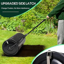 Compost and Peat Moss Spreader with Updated 2 in 1 ATV & T Shaped Handle, 16”WX48”L, Lawn and Garden Peat Moss Roller w/Laser Cutting Wire Mesh Baskets for Spreading Manure, Topsoil by GreenHaven Gardens